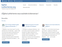 Tablet Screenshot of egliselutherienne.org